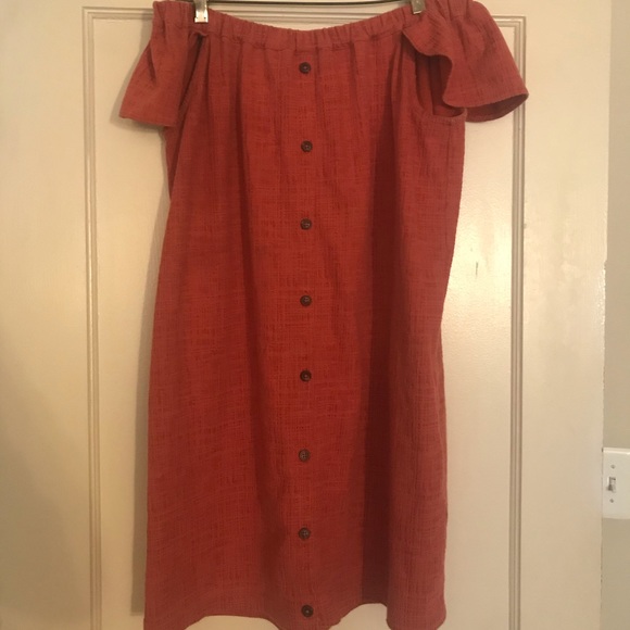 Madewell Dresses & Skirts - Madewell off the shoulder shift dress
